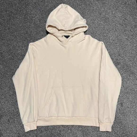 Richie Le Collection Cream White Daily Hoodie, Size XL - Picture 1 of 3